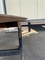 Deens ovaal eettafel 240x100x3 verjongd eiken rustiek, Ophalen, 100 tot 150 cm, Eikenhout, Vijf personen of meer