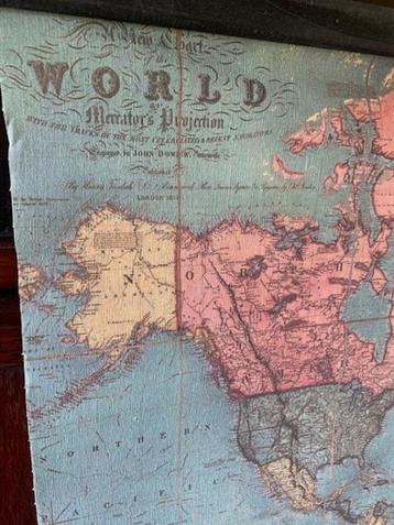 Wereldkaart Canvas beschikbaar voor biedingen