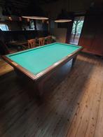 Gruno biljarttafel met verwarming. Plus keu's ,klok ,ballen, Ophalen, Gebruikt, Biljarttafel