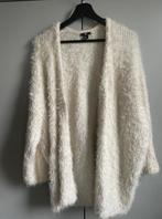 Crème wit fluffy vest H&M M/L, Ophalen of Verzenden, Zo goed als nieuw, Maat 38/40 (M), Wit