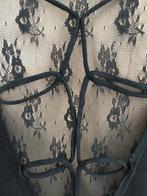 D201 VILA: maat L=40 zwart fijn-gebreid jurkje jurk kant, Kleding | Dames, Jurken, Maat 38/40 (M), Zwart, Vila, Ophalen of Verzenden