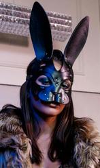 Leren Bunny Mask, Hobby en Vrije tijd, Kostuums, Theaterbenodigdheden en LARP, Nieuw, Verzenden