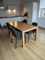 Tafel + 4 stoelen, Huis en Inrichting, Tafels | Eettafels, Ophalen, Zo goed als nieuw, Rechthoekig, 50 tot 100 cm