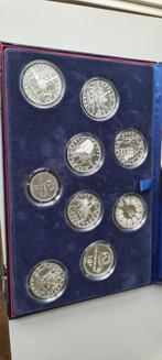 Zilveren France 98 coupe monde munten in cassette. Proof, Postzegels en Munten, Munten | Europa | Euromunten, Ophalen of Verzenden