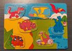 Houten dino legpuzzel, Ophalen of Verzenden, 10 tot 50 stukjes