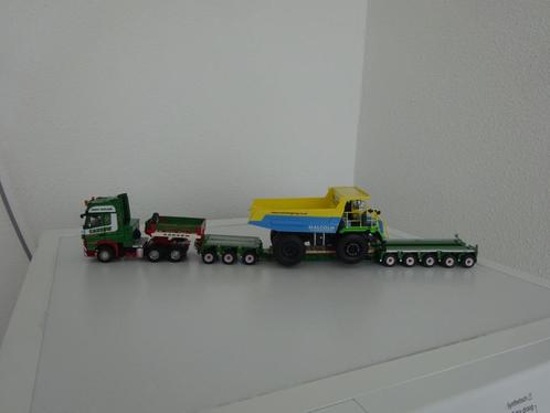 Mercedes Mega space Cadzow Heavy Haulage met dieplader ., Hobby en Vrije tijd, Modelauto's | 1:50, Nieuw, Bus of Vrachtwagen, Overige merken