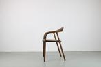 6 Artisan Neva stoelen, Europees walnoot, Sand leer, Huis en Inrichting, Stoelen, Nieuw, Vijf, Zes of meer stoelen, Hout, Ophalen