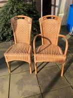 Rotan stoelen met armleuning - Yerseke, Gebruikt, Twee, Bruin, Riet of Rotan