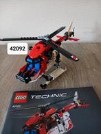 Lego Technic Reddingsheli 42092, Ophalen of Verzenden, Zo goed als nieuw, Complete set, Lego