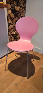 Roze Stoel, Huis en Inrichting, Stoelen, Ophalen, Gebruikt, Metaal, Rood