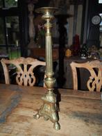 Oude kandelaar, Antiek en Kunst, Antiek | Kandelaars, Ophalen of Verzenden, Koper of Brons