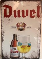 Duvel bierplaatje voor aan de muur, Verzamelen, Biermerken, Ophalen of Verzenden, Zo goed als nieuw, Reclamebord, Plaat of Schild