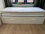 IKEA Brimnes Bedbank + 2 Sultan Matrassen - Zeer Goede Staat, Ophalen, Eenpersoons, Wit, Zo goed als nieuw