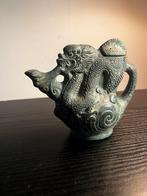 Bronzen oosters wierookvat met drankenmotief - uniek, Antiek en Kunst, Ophalen of Verzenden