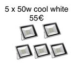 5 stuks 50w led stralers nieuw!, Ophalen of Verzenden, Nieuw, 50 tot 200 watt, Lamp met armatuur