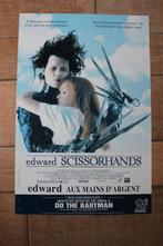 filmaffiche Edward Scissorhands Johnny Depp filmposter, Rechthoekig Staand, Ophalen of Verzenden, Zo goed als nieuw, A1 t/m A3