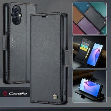 CaseMe Luxe Wallet Case voor OPPO Reno8 Lite 5G _ Zwart beschikbaar voor biedingen