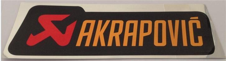 Akrapovic sticker hittebestendig #3, Motoren, Accessoires | Stickers, Ophalen of Verzenden