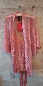 Roze kanten kimono - Nieuw, Maat 38/40 (M), Nieuw, Ophalen of Verzenden, Roze