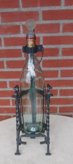 ASBACH URALT ANTIEKE  1900 / 1930 KANTELBARE FLES HOUDER, Huis en Inrichting, Woonaccessoires | Wijnrekken, Ophalen of Verzenden