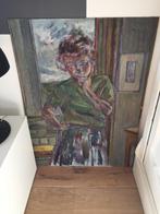 Josef Santen schilderij hardboard, Ophalen of Verzenden