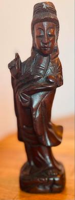 Antiek Chinees houten beeldje Kwan Yin, Ophalen of Verzenden