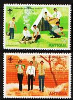 Antigua 1977, PADVINDERIJ, postfris., Ophalen of Verzenden, Postfris, Dier of Natuur