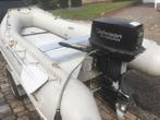 Quicksilver RIB boot met Johnson motor en aanhanger, Watersport en Boten, Rubberboten, Ophalen, Aluminium, Quicksilver, Gebruikt