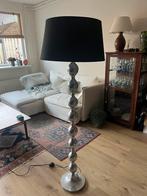 Zilveren bollen lamp, zwarte kap, Huis en Inrichting, Lampen | Vloerlampen, Ophalen, Zo goed als nieuw, 150 tot 200 cm
