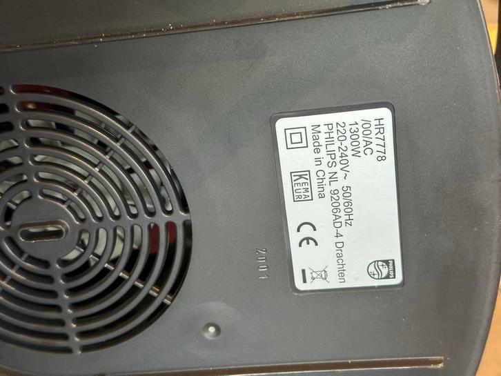 Philips HR7778 Keukenmachine, Witgoed en Apparatuur, Keukenmixers, Gebruikt, 1 tot 2 liter, 3 snelheden of meer, Vaatwasserbestendig