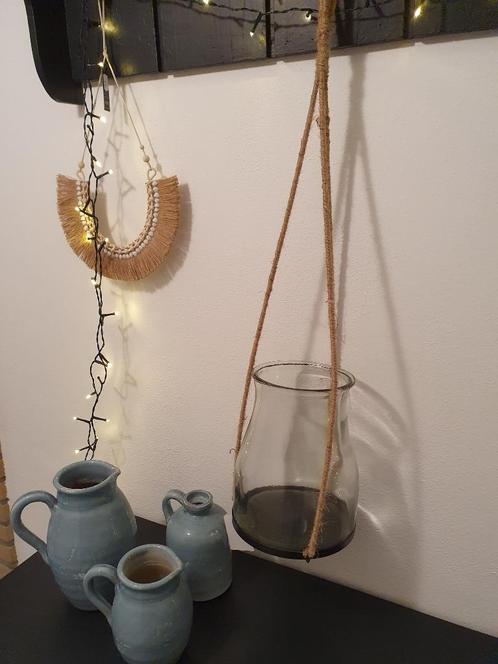 Lantaarn hangend glas, binnen of buiten, Tuin en Terras, Tuinwanddecoratie, Nieuw, Ophalen