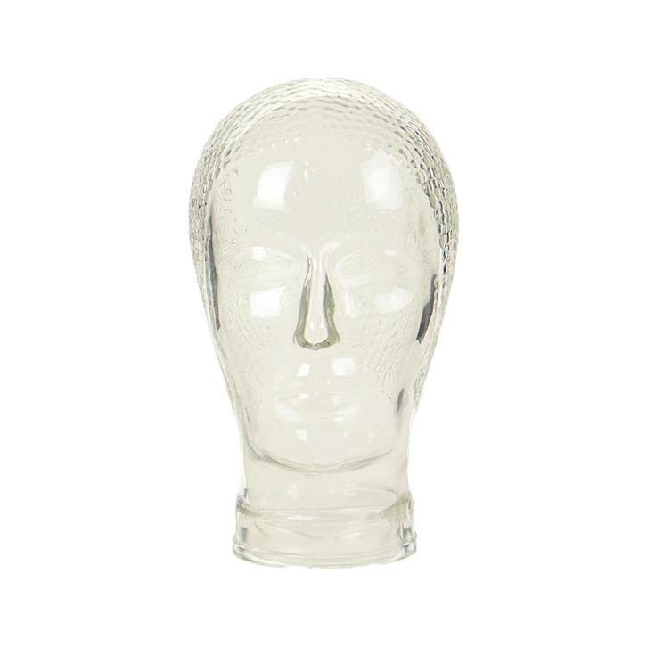 Vintage Glazen Hoofd Etalage Mannequin Koptelefoon Display, Antiek en Kunst, Curiosa en Brocante, Ophalen of Verzenden