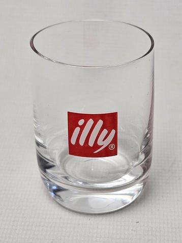 Illy Waterglas - 6 cm - Transparant met tekst illy beschikbaar voor biedingen