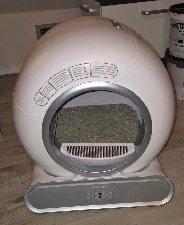 Elektrische kattenbak, Dieren en Toebehoren, Kattenbakken, Zo goed als nieuw, Open, Zelfreinigend, Ophalen
