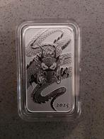 Rectangular dragon Bar 2025, Ophalen of Verzenden, Zilver