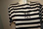 Fendi vintage shirt gestreept marine look stiksel geel voeri, Maat 38/40 (M), Verzenden, Wit, Fendi