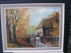 Schilderij Cannenburghermolen Vaassen, Antiek en Kunst, Kunst | Schilderijen | Klassiek, Ophalen of Verzenden