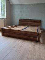 TWEEPERSOONS BED, Ophalen, Bruin, Tweepersoons, Zo goed als nieuw