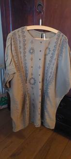 Free People khaki kleur bandana print top maat S / M, Maat 38/40 (M), Nieuw, Korte mouw, Groen