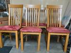 Eethoekstoelen 6 stuks, Huis en Inrichting, Gebruikt, Ophalen of Verzenden, Stof, Vijf, Zes of meer stoelen