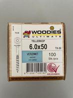 Woodies Tellerkopschroeven, diverse maten, Ophalen of Verzenden, Nieuw, 100 tot 250 mm, Schroeven