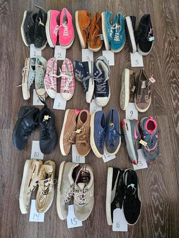Partij schoenen vans converse nike Adidas etnies 37 38 39 beschikbaar voor biedingen