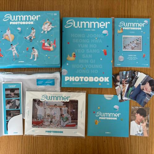 ATEEZ - Summer photobook met San POB, Verzamelen, Muziek, Artiesten en Beroemdheden, Foto of Kaart, Ophalen of Verzenden