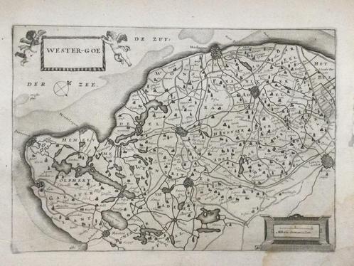 Westergo, Friesland, Leeuwarden, Colom, 1660, Antiek en Kunst, Kunst | Etsen en Gravures, Verzenden