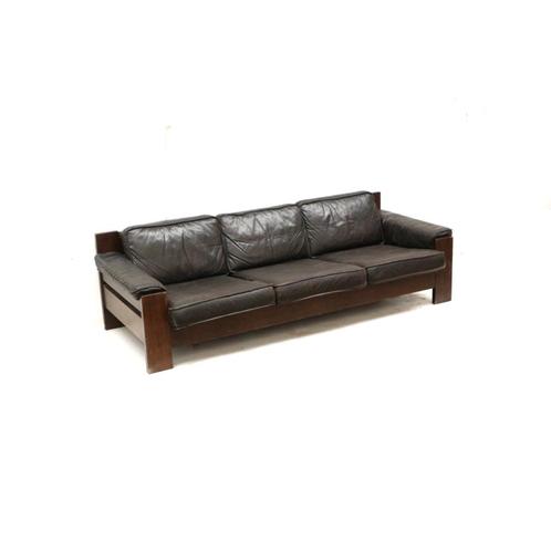 Vintage Leolux 3-zits bank jaren '60 '70 midcentury design, Huis en Inrichting, Banken | Complete zithoeken, Gebruikt, Verzenden