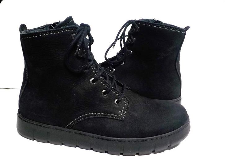 Zwarte Wolky veterboot maat 38, Kleding | Dames, Schoenen, Zo goed als nieuw, Lage of Enkellaarzen, Zwart, Ophalen of Verzenden