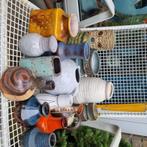 Partij vintage vazen, Ophalen of Verzenden, Overige kleuren, Glas, Minder dan 50 cm