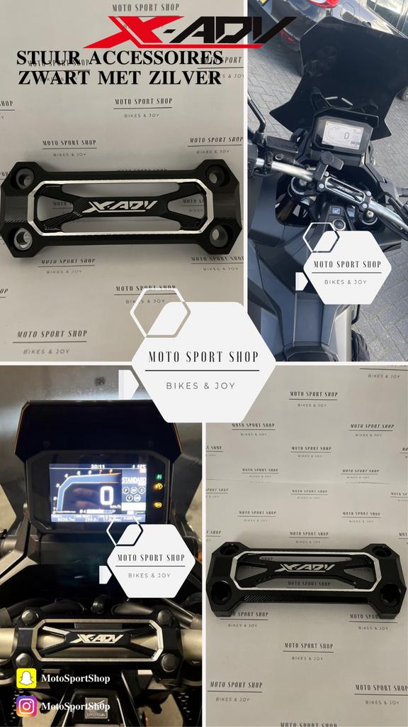 Honda X-ADV 750 stuur accessoires Zwart/zilver, Ophalen