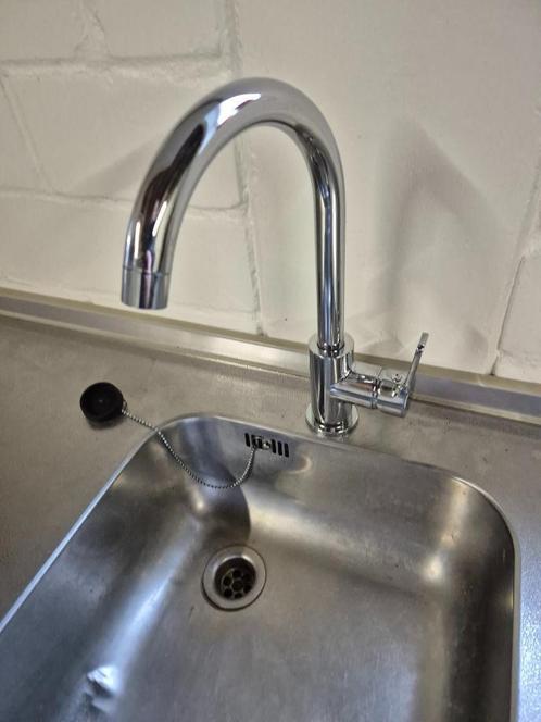 ✅ Wastafelkraan met extra flexibele verlengslangen  **ZGAN**, Doe-het-zelf en Verbouw, Sanitair, Zo goed als nieuw, Kraan, Chroom