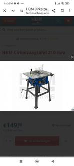 Hbm cirkelzaag tafel compleet., Doe-het-zelf en Verbouw, Nieuw, HBM Machines, 1200 watt of meer, Ophalen of Verzenden